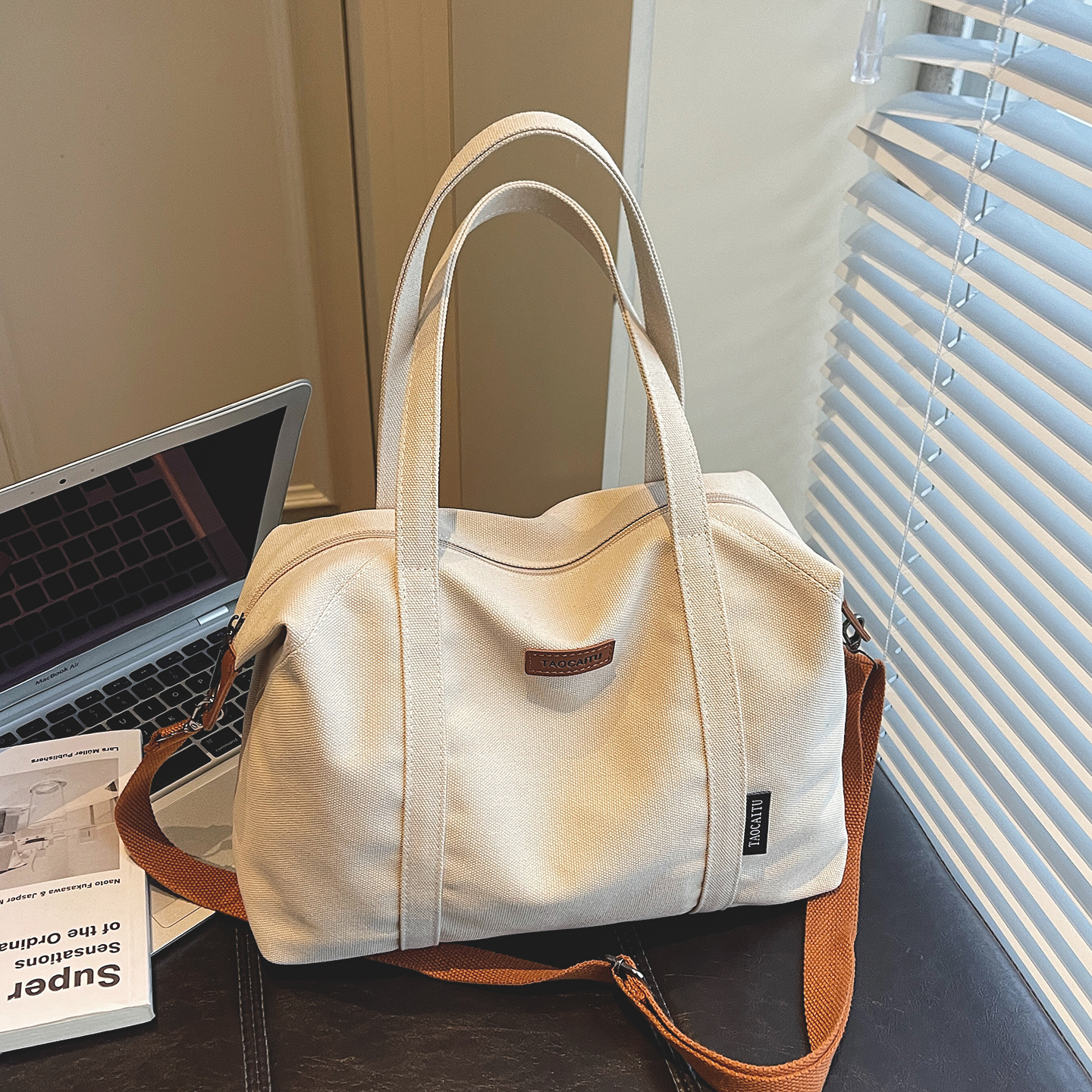 短途外出女士手提旅行包休闲帆布大容量收纳便携行李袋妈咪待产包