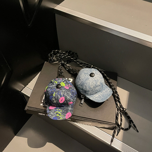 零钱包迷你单肩帽子鸭舌帽小包潮流耳机收纳包钥匙挂件包挂脖卡包