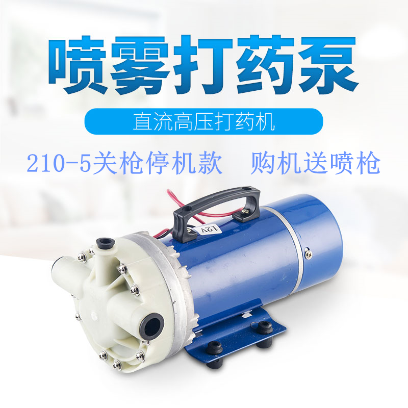 超级智能5五缸隔膜泵12V24V48V60果树园林电动喷雾器农用打药机泵