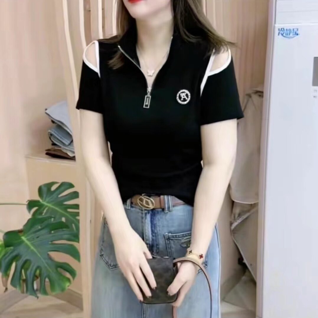 小心机百搭修身女士t恤潮