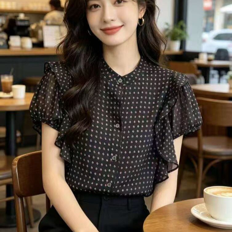 韩系短款小个子格子衬衫女欧洲站2026夏季新款圆领坎肩洋气上衣潮