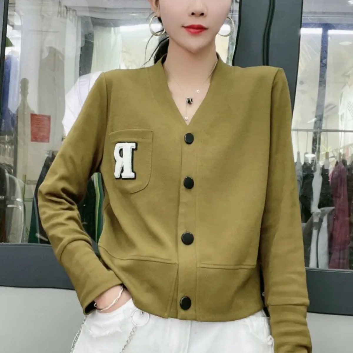 时尚短款外套女休闲开衫春秋装2025新款爆款卫衣小个子棒球服上衣