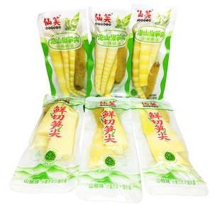 仙芙泡山椒笋尖鲜切笋尖开袋即食小包装追剧解馋休闲零食竹笋