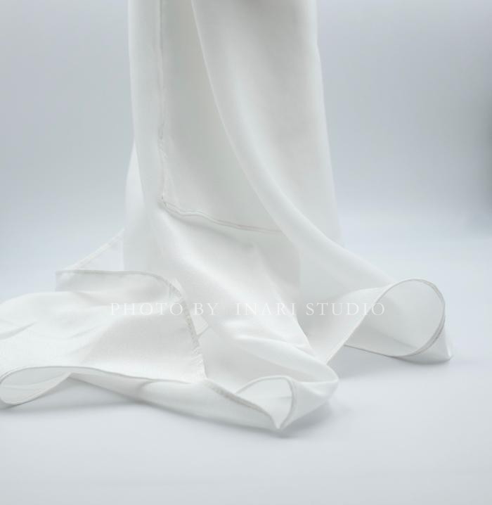 100%纯真丝双绉围巾草木植物染