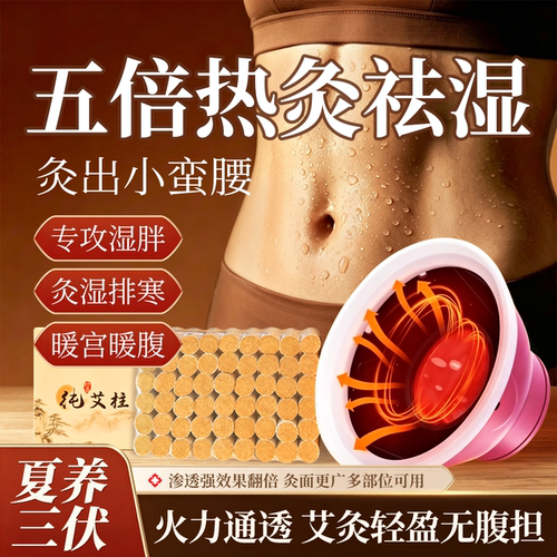 艾灸盒随身灸祛宫寒热敷腹部肚子湿熏蒸仪罐家用新型无烟艾灸器具