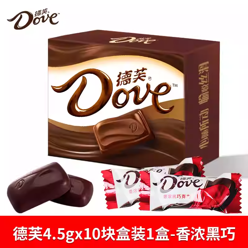 德芙白色礼盒装牛奶巧克力