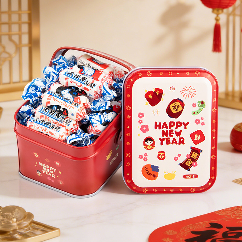 大白兔奶糖结婚专用喜糖礼盒新年年货儿童糖果大礼包怀旧零食批发