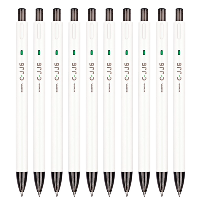 日本zebra斑马中性笔jj6按动水笔
