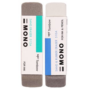 5个装日本TOMBOM蜻蜓钢笔橡皮擦512磨砂橡皮可擦圆珠笔中性水笔mono沙橡皮擦510学生专用文具无屑神器