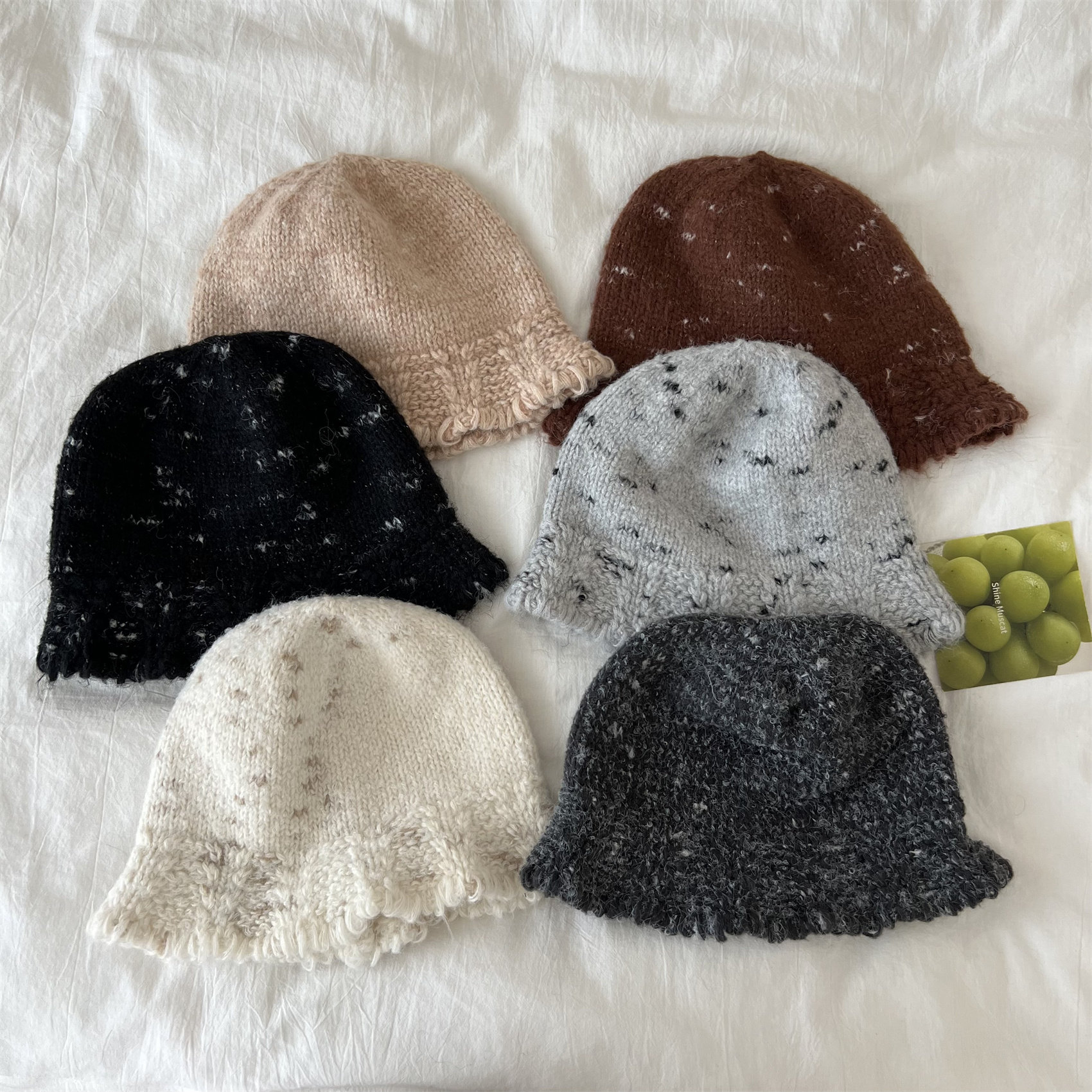 韩国东大门25新款花边ins针织帽女秋冬保暖护耳杂色毛线包头冷帽,服饰配件/皮带/帽子/围巾,帽子,淘宝优惠券,粉丝福利购,淘宝优惠卷