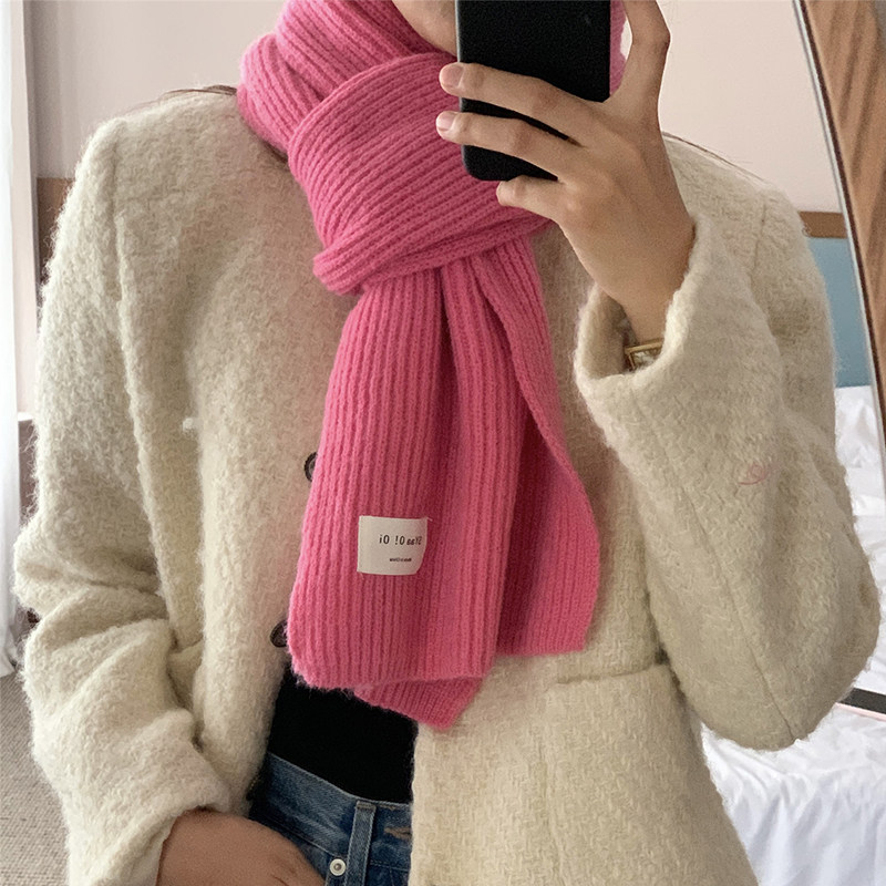 多巴胺粉色针织围巾女冬季2025新款韩版百搭加厚保暖情侣毛线围脖,服饰配件/皮带/帽子/围巾,围巾/丝巾/披肩,淘宝优惠券,粉丝福利购,淘宝优惠卷