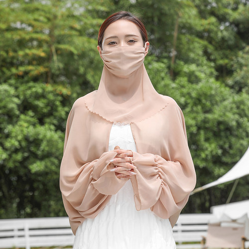 夏季雪纺加长袖套防紫外线