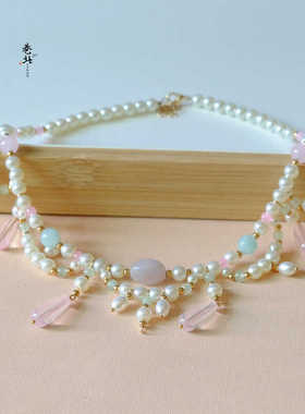 仙气多层古风璎珞项链