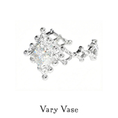 Vary 超闪订婚精致小众设计开口可调节 原创纯银戒指 Vase 繁星
