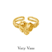 捆绑爱心派对戒指 Vary Vase 18k金银原创设计小众少女高级感礼物