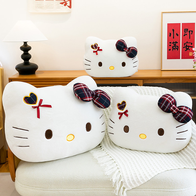 特大号Kitty猫头毛绒玩具
