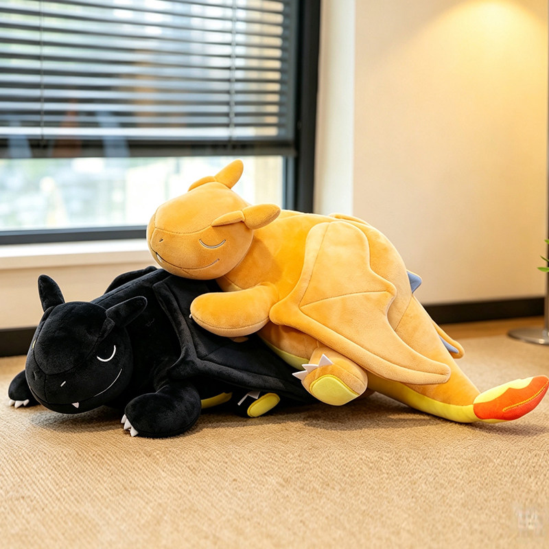特大号睡眠喷火龙抱枕毛