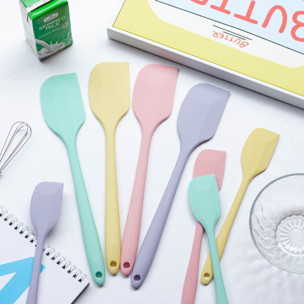 包邮 烘焙秘密 马卡龙色大小耐高温硅胶刮刀厨房抹刀奶油烘焙工具
