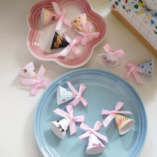 Маленькая шапка с бантиком, украшение для ногтей, Южная Корея, с медвежатами