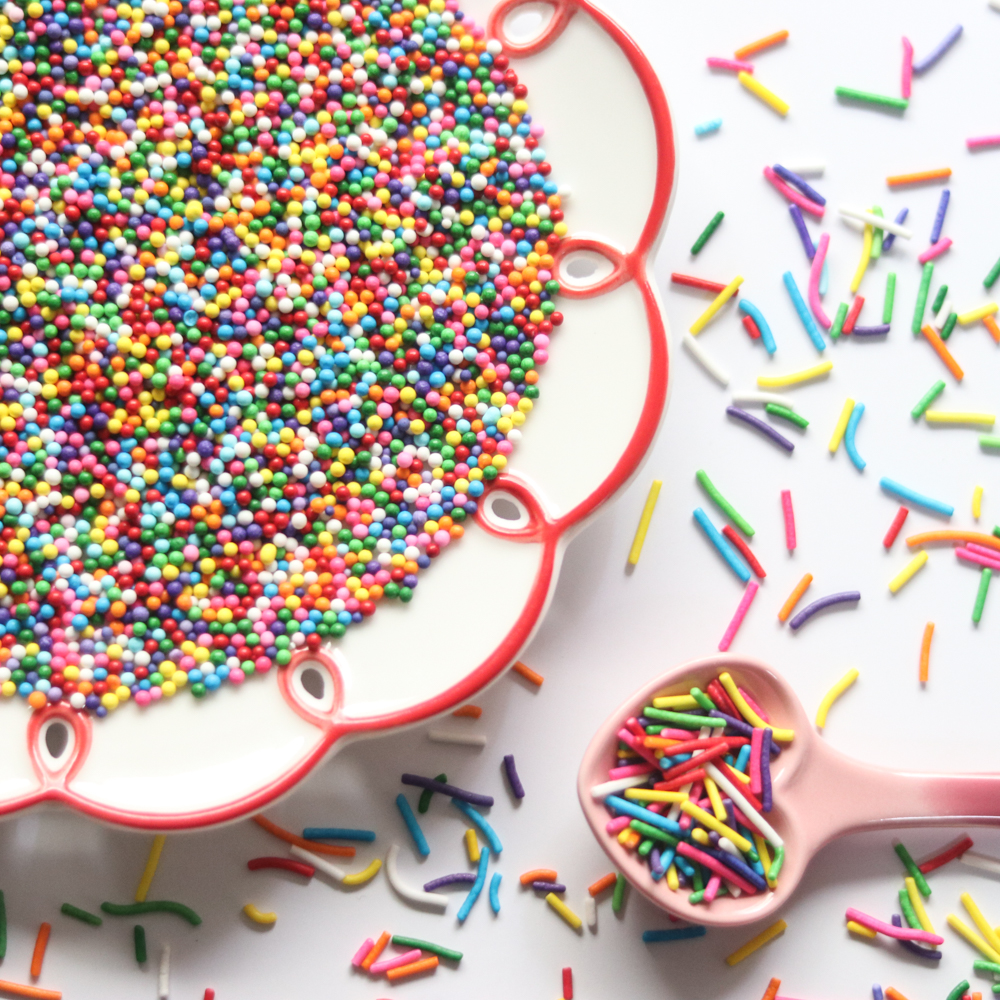 烘焙糖珠 韩国复古蛋糕彩虹深彩色哑光彩色系糖片糖珠片糖针