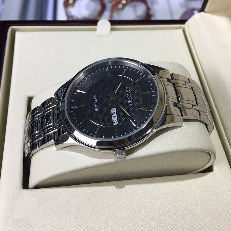 新款正品卡罗莱简约表时尚精钢带石英男士手表男表防水休闲潮2019