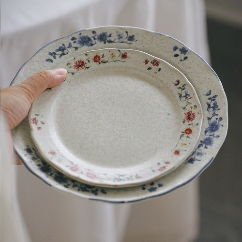 拾器集盘子菜盘家用高档釉下彩