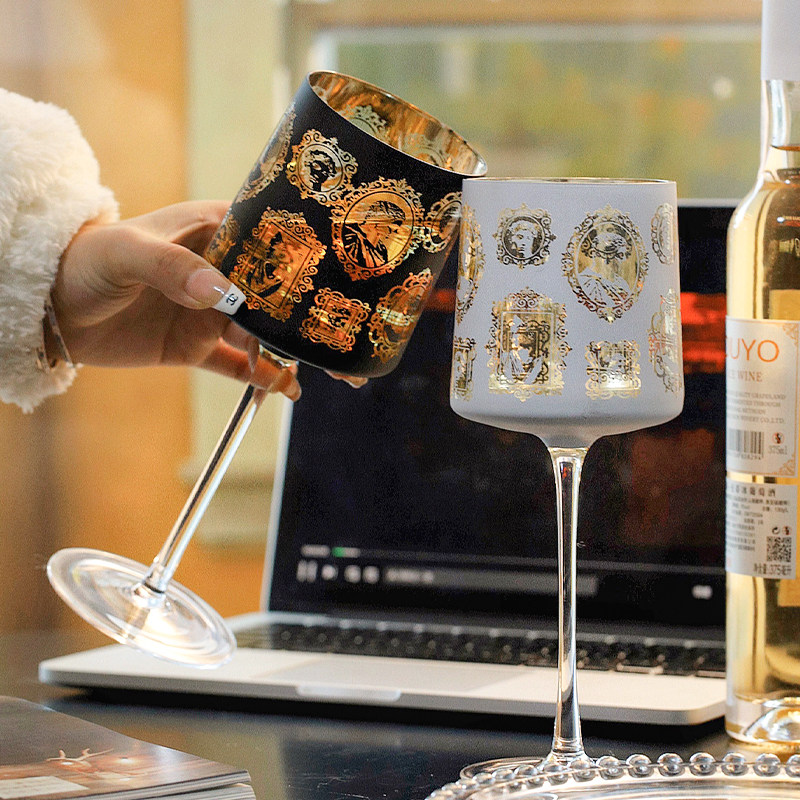 拾器集高脚玻璃杯红白葡萄酒香槟威士忌酒杯创意氛围仪式感送礼物