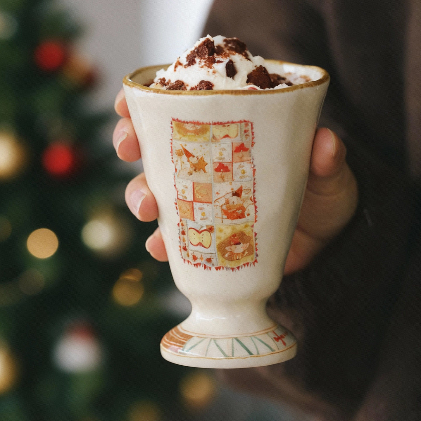 拾器集高脚果汁杯鸡尾酒威士忌咖啡牛奶拉花拿铁下午茶小众高级感