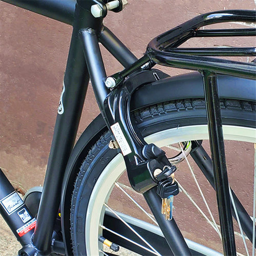 山地车固定防盗马蹄锁耐用不生锈