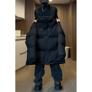 cleanfit黑色九江羽绒服男款冬季韩系穿搭高级感面包服立领棉外套