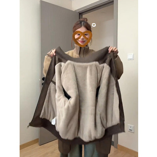 扎染皮衣棉服外套男女款秋冬季cleanfit飞行员夹克立领短款棒球服