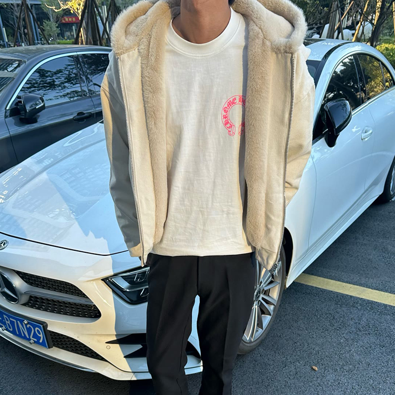 卡其色潮牌座山雕夹克外套男冬季短款高级感加绒美式cleanfit棉服