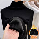 t恤修身 加绒加厚长袖 正肩外穿卫衣 男女秋冬季 德绒高领内搭打底衫