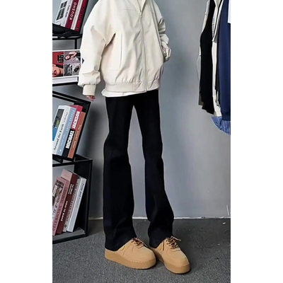 黑色牛仔裤男款美式高街vibe风