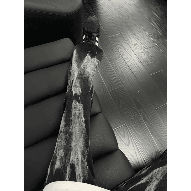 美式扎染vibe高街牛仔裤男款