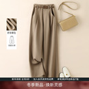 长裤 阔腿裤 西装 IHIMI海谧气质高腰直筒裤 休闲裤 新款 裤 女2025秋季