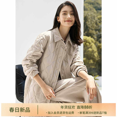 IHIMI海谧设计感加厚保暖棉衣女