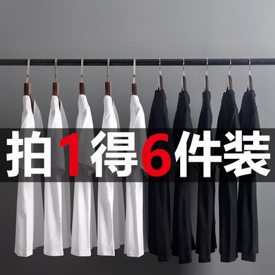 商场倒闭清仓捡漏~9.9元特价干活穿的纯色宽松短袖打底衫T恤男帅