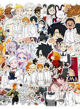 50张卡通动漫梦幻岛可爱防水文具笔记本水杯滑板装饰sticker跨境