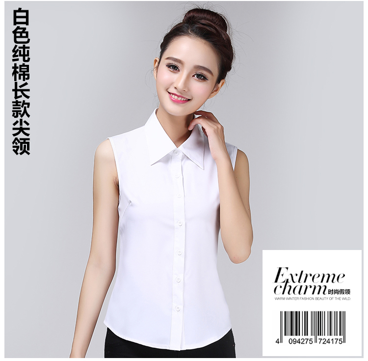 韩版纯棉秋冬季装饰黑白色假领子