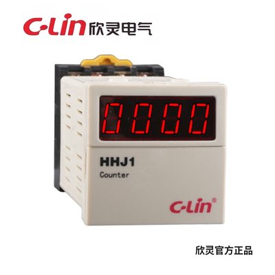 欣灵 HHJ1数显计数继电器 接点和光电/接近开关计数均可 JDM1-48