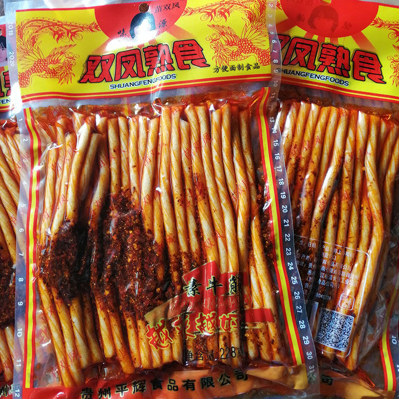 贵州特产素牛筋辣条童年回忆零食小吃双凤双龙熟食辣条面筋制食品