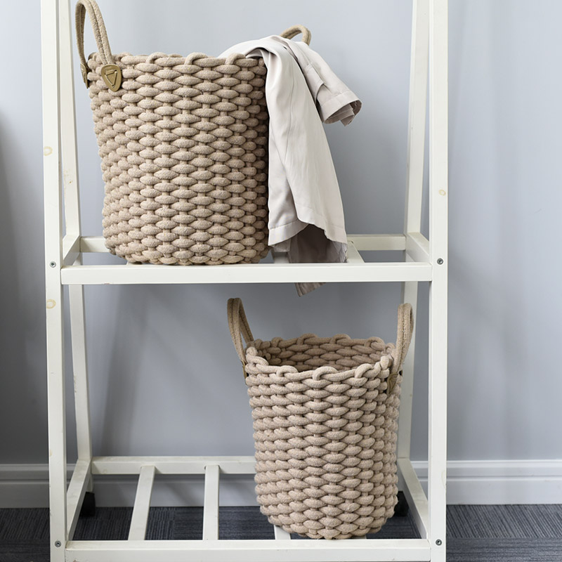 壹品棉线编织杂物筐脏衣桶风格