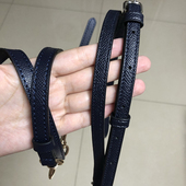 适用蔻驰coach波士顿包手掌纹包带子贝壳包替换包带肩带配件黑色