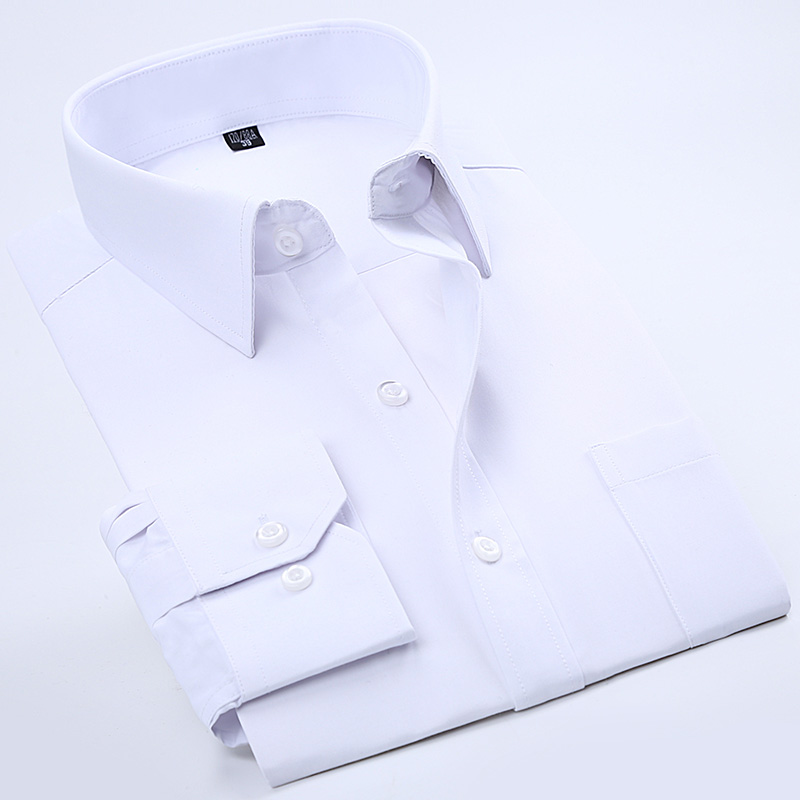 纯色职业正装工作服logo白衬衫
