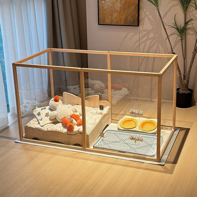 围栏实木狗笼子蘑菇防卡栅栏室内全透明宠物狗围栏小型犬无缝,宠物/宠物食品及用品,宠物周边及其他,淘宝优惠券,粉丝福利购,淘宝优惠卷