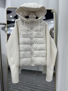 8808 连帽加厚保暖外套棉衣面包服棉袄针织衫 2025新款 棉服女短款