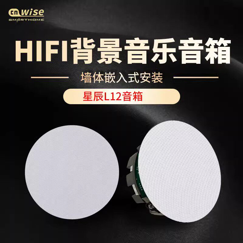 华尔思 星辰L12蓝牙音箱5寸L13一拖三背景音乐无线吊顶音响