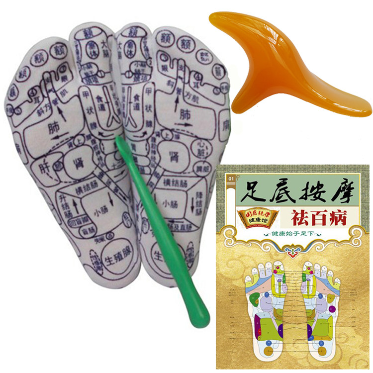 穴位袜子按摩袜男女足部反射区穴位图养生足疗袜足底脚底穴位袜
