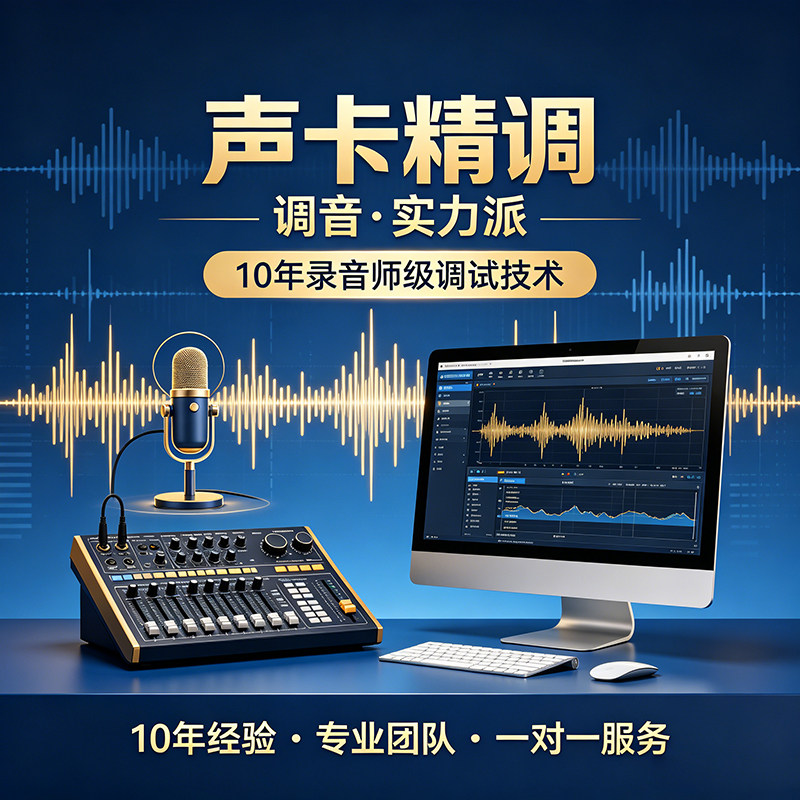 专业调音师外置艾肯迷笛r2雅马哈one8客所思mac机架声卡调试精调图片